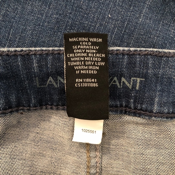 🎉3xHP🎉 LANE BRYANT Boot Cut Genuine Fit Jeans Distressed Stretch Size 16R NEW! - Picture 13 of 13